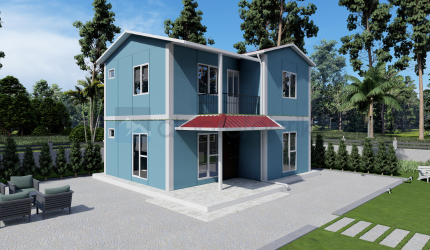 100m² Çift Katlı Prefabrik Ev