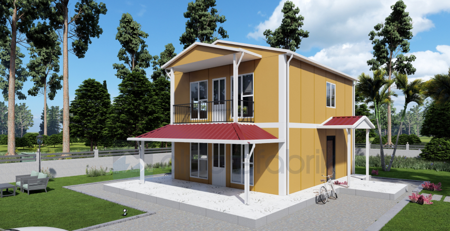 122м² Двуетажна сглобяема къща