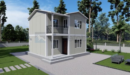 82m² Çift Katlı Prefabrik Ev