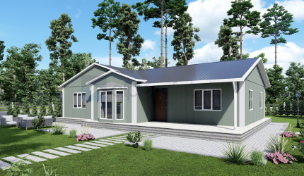 132m² Tek Katlı Prefabrik Ev