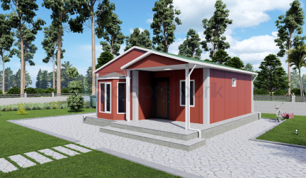 55m² Tek Katlı Prefabrik Ev