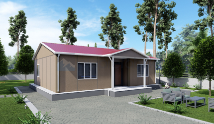 82m² Tek Katlı Prefabrik Ev