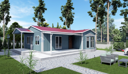 89m² Tek Katlı Prefabrik Ev