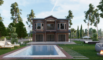 160m² İki Katlı Prefabrik Villa